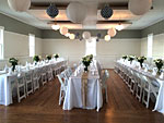 Interior w 3 long tables